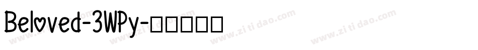 Beloved-3WPy字体转换