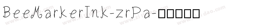BeeMarkerInk-zrPa字体转换
