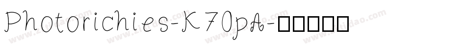 Photorichies-K70pA字体转换