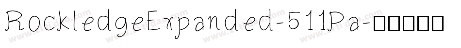 RockledgeExpanded-511Pa字体转换