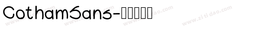 CothamSans字体转换