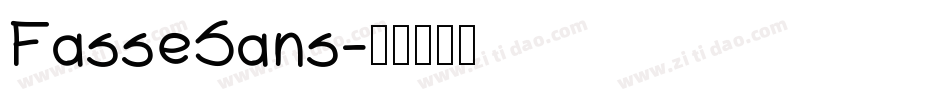FasseSans字体转换