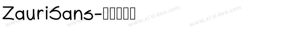 ZauriSans字体转换