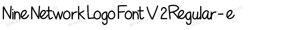 NineNetworkLogoFontV2Regular-eO0x字体转换