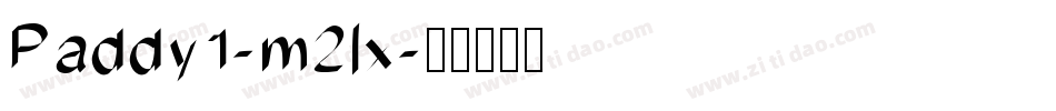 Paddy1-m2lx字体转换