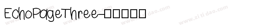 EchoPageThree字体转换