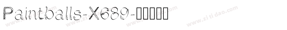 Paintballs-X689字体转换