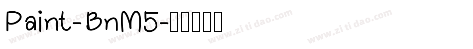 Paint-BnM5字体转换