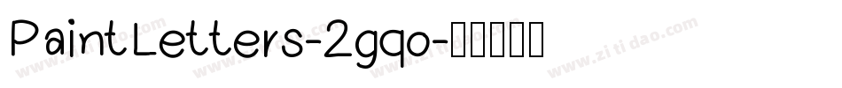 PaintLetters-2gqo字体转换