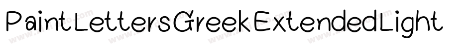 PaintLettersGreekExtendedLight-r4eB字体转换
