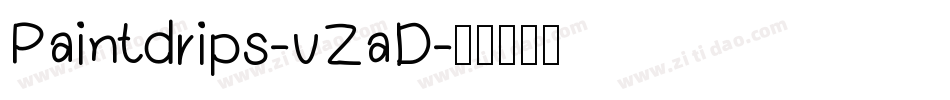 Paintdrips-vZaD字体转换