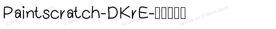 Paintscratch-DKrE字体转换