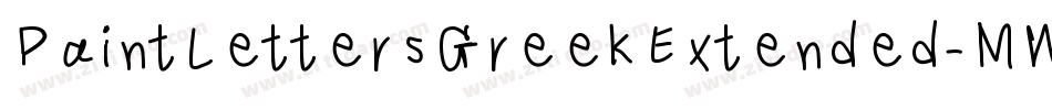 PaintLettersGreekExtended-MWwP字体转换
