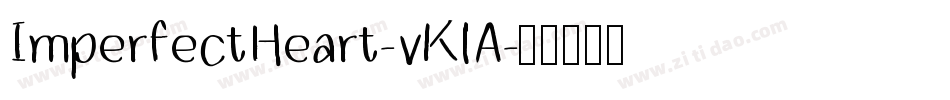 ImperfectHeart-vKlA字体转换