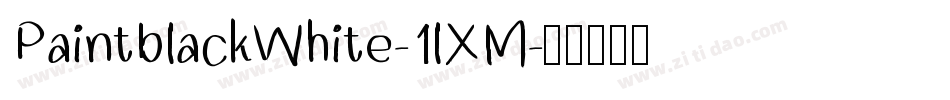 PaintblackWhite-1lXM字体转换
