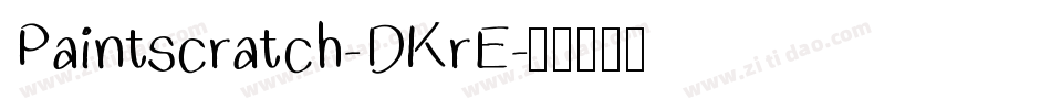 Paintscratch-DKrE字体转换