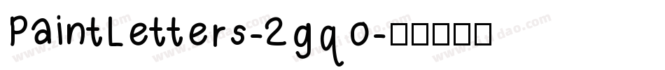 PaintLetters-2gqo字体转换