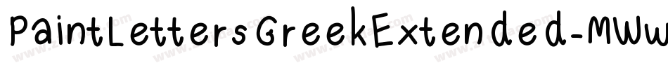 PaintLettersGreekExtended-MWwP字体转换