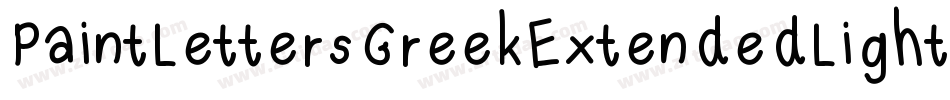PaintLettersGreekExtendedLight-r4eB字体转换
