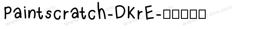 Paintscratch-DKrE字体转换