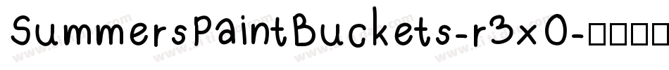 SummersPaintBuckets-r3xO字体转换