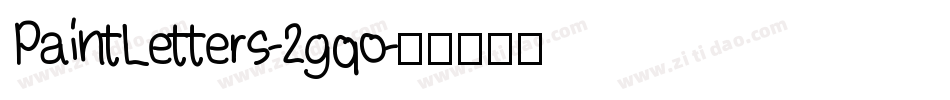 PaintLetters-2gqo字体转换