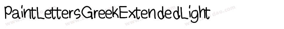 PaintLettersGreekExtendedLight-r4eB字体转换
