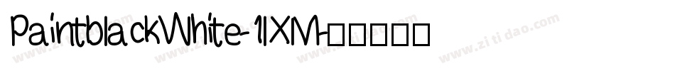 PaintblackWhite-1lXM字体转换