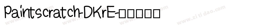 Paintscratch-DKrE字体转换