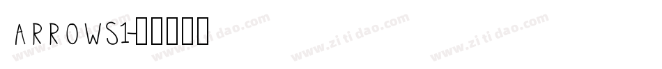 ARROWS1字体转换