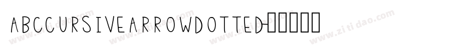 AbcCursiveArrowDotted字体转换