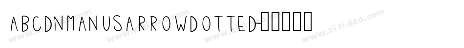 AbcDNManusArrowDotted字体转换