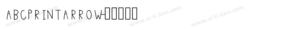 AbcPrintArrow字体转换