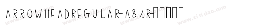 ArrowheadRegular-a8zR字体转换