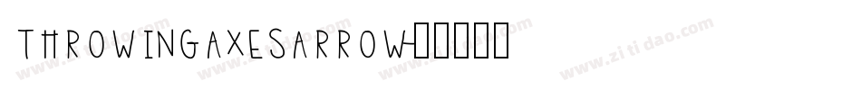 ThrowingAxesArrow字体转换
