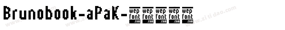 Brunobook-aPaK字体转换