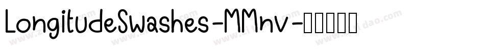 LongitudeSwashes-MMnv字体转换