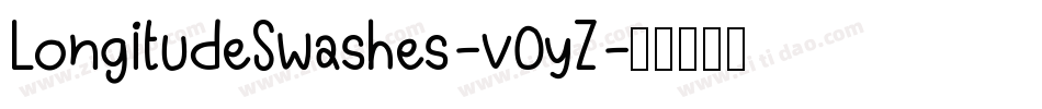 LongitudeSwashes-v0yZ字体转换