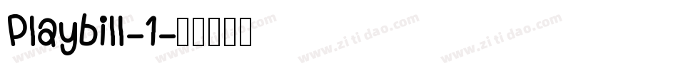Playbill-1字体转换