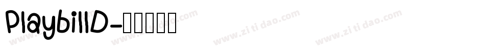 PlaybillD字体转换