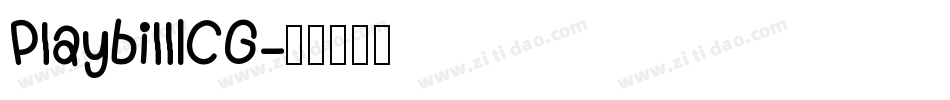 PlaybillICG字体转换