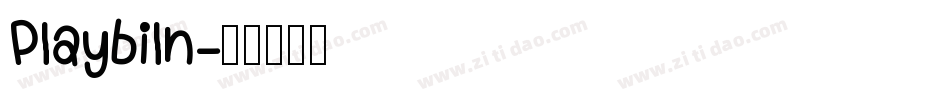 Playbiln字体转换