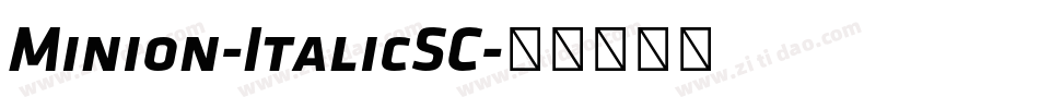 Minion-ItalicSC字体转换