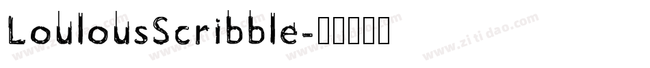 LoulousScribble字体转换