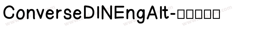 ConverseDINEngAlt字体转换
