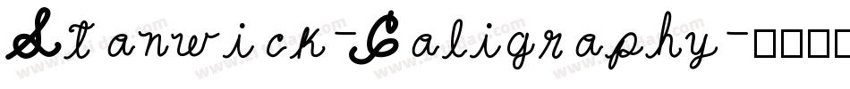 Stanwick-Caligraphy字体转换