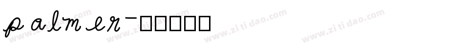 palmer字体转换