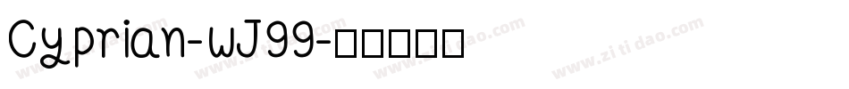 Cyprian-wJ99字体转换