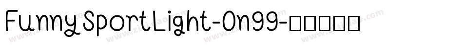 FunnySportLight-0n99字体转换