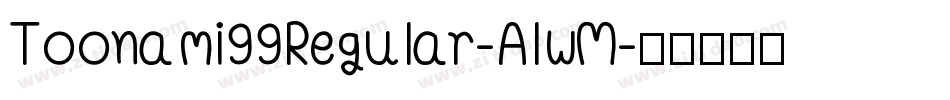 Toonami99Regular-AlwM字体转换